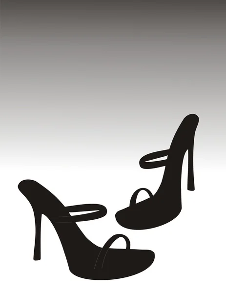 Klassiskt elegant kvinnligt skor — Stock vektor