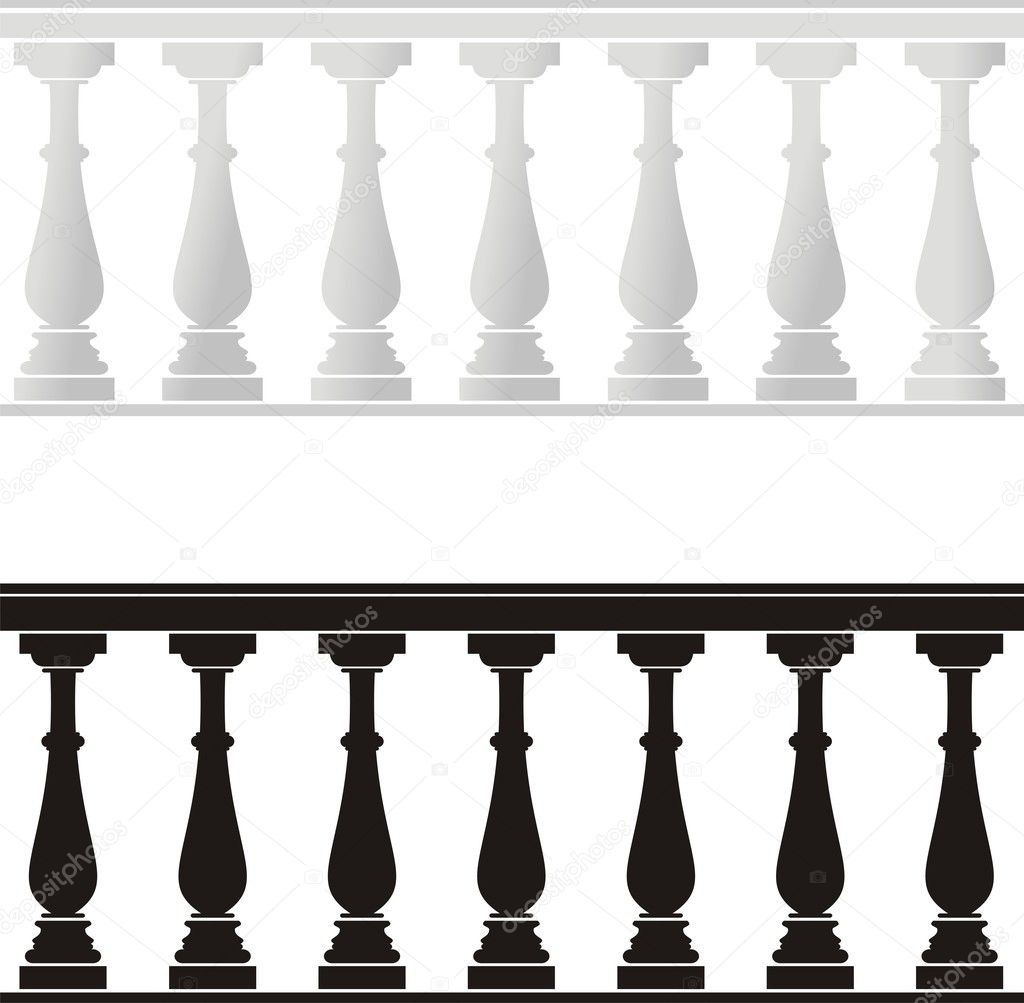 Architectural element - a balustrade