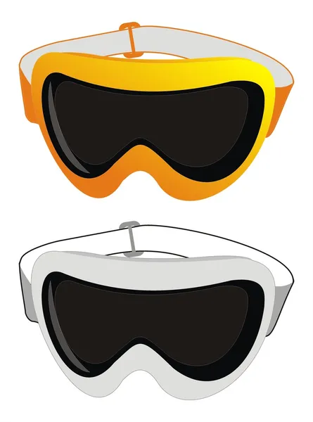 Gafas esquí . — Vector de stock