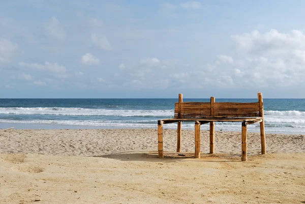 stock image Bamboo bench