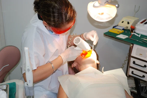 stock image Dentist treatment