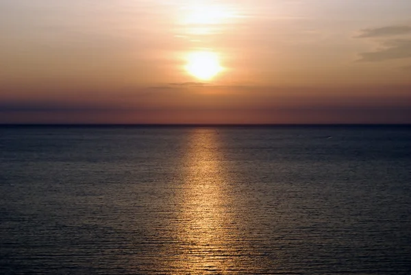 Закат на побережье Тихого океана Стоковое Фото
