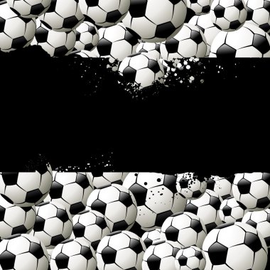 Vector background filled with balls clipart