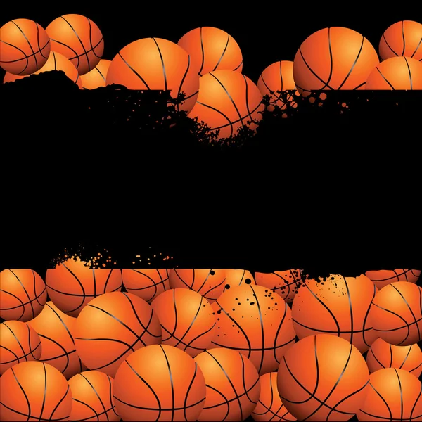 Vector achtergrond gevuld met ballen — Stockvector