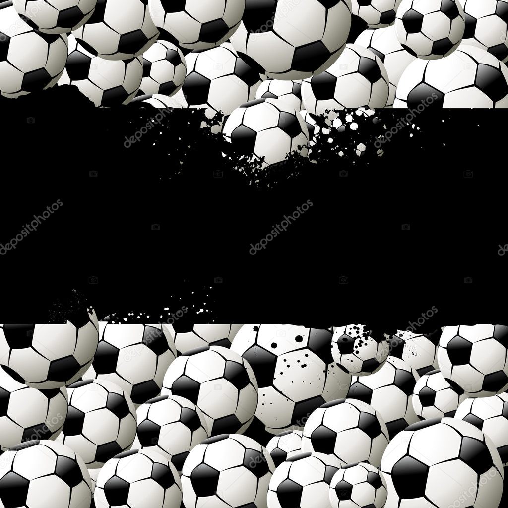 Vector background filled with balls