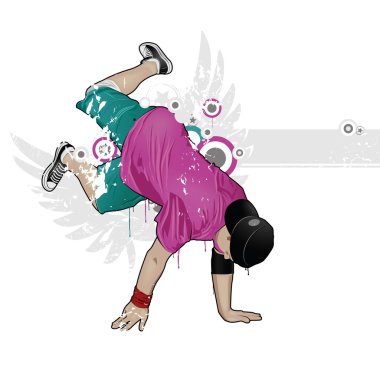 Cool image with breakdancer clipart