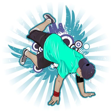 Cool image with breakdancer clipart