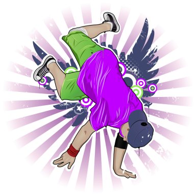 Cool image with breakdancer clipart