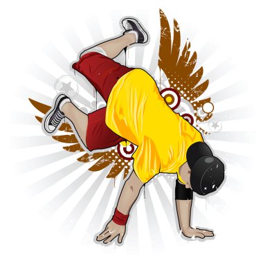 Cool image with breakdancer clipart