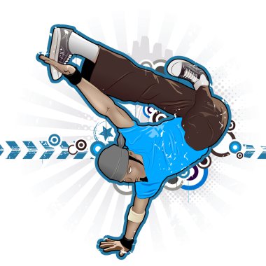 Cool image with breakdancer clipart