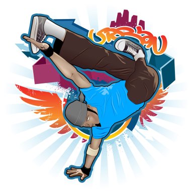 Cool image with breakdancer clipart