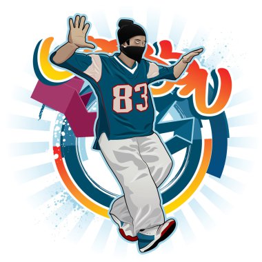 Cool image with breakdancer clipart