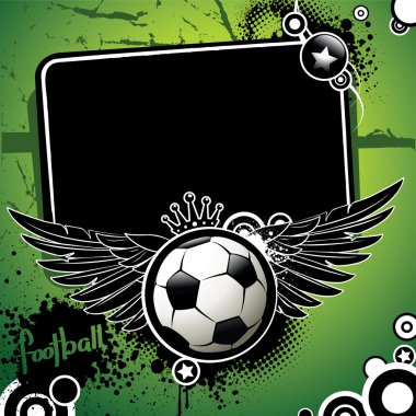 Football banner clipart