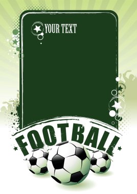 Football banner clipart