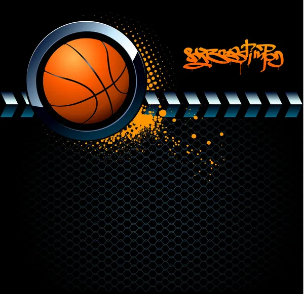 Basketball Grunge Hintergrund — Stockvektor