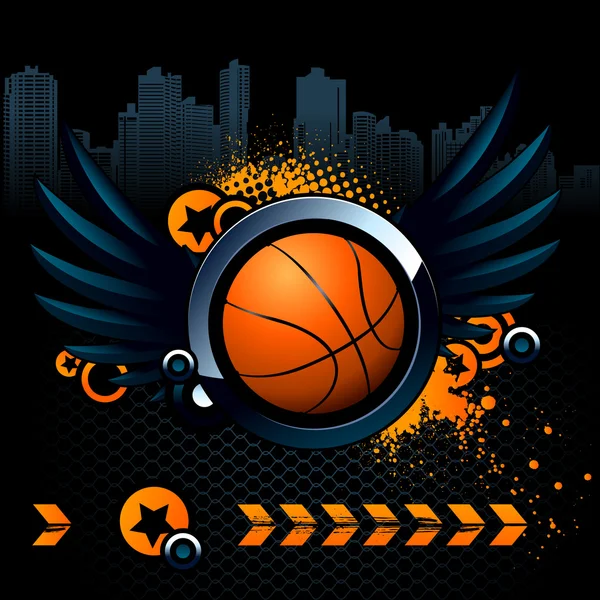 Basketball image moderne — Image vectorielle