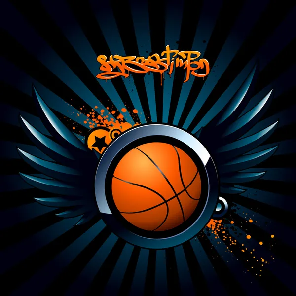 Basketball modernes Image — Stockvektor