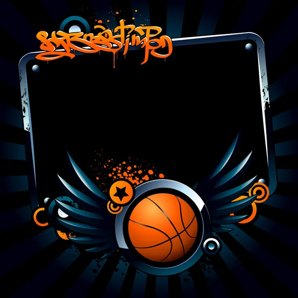 Basketbal banner — Stockvector