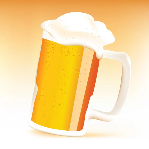 Stock vector Cup of beer