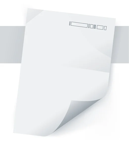 Juste du papier blanc — Image vectorielle