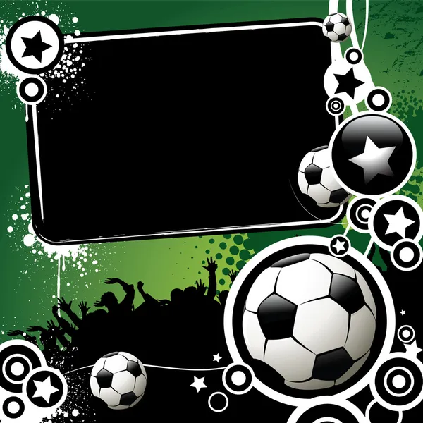 Fotboll banner — Stock vektor