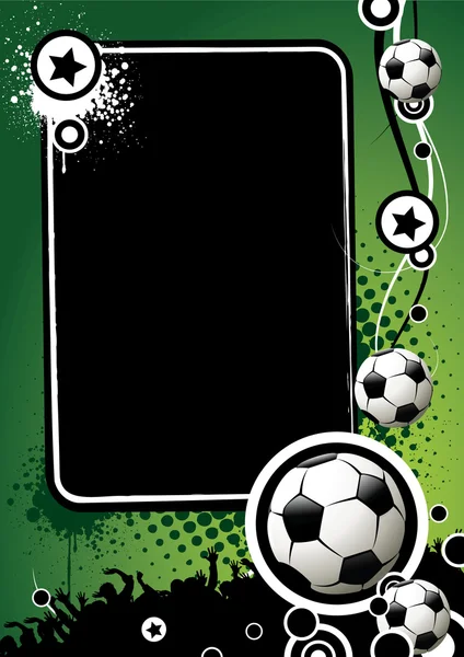 Banner de futebol — Vetor de Stock