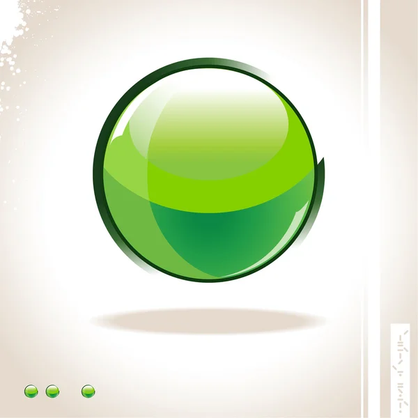 Sphère en verre brillant — Image vectorielle