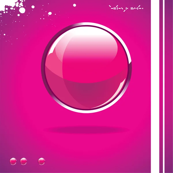 Glossy glass sphere — Stock Vector