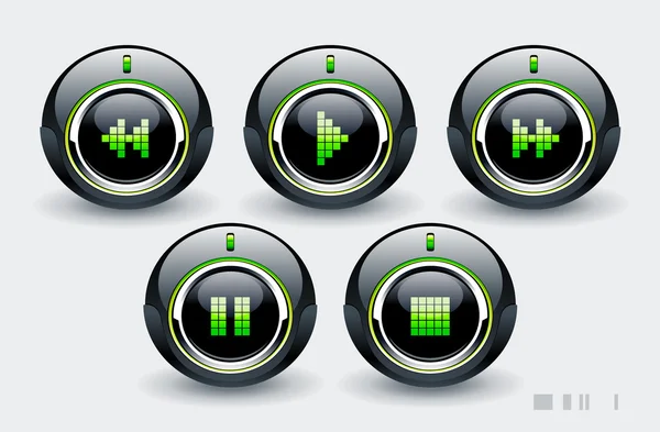 High tech buttons — Stock Vector