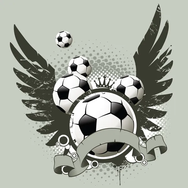 Футбольные атрибуты — стоковый вектор