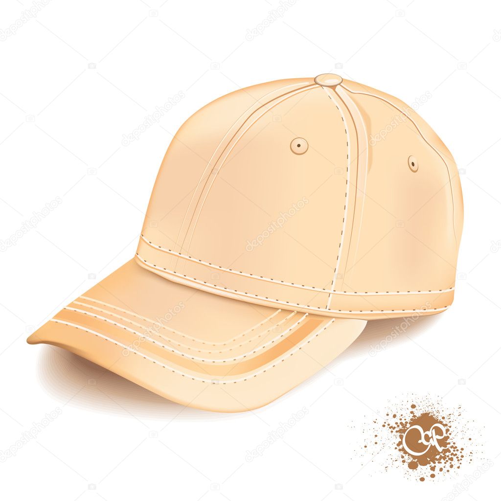 Realistic yellow cap