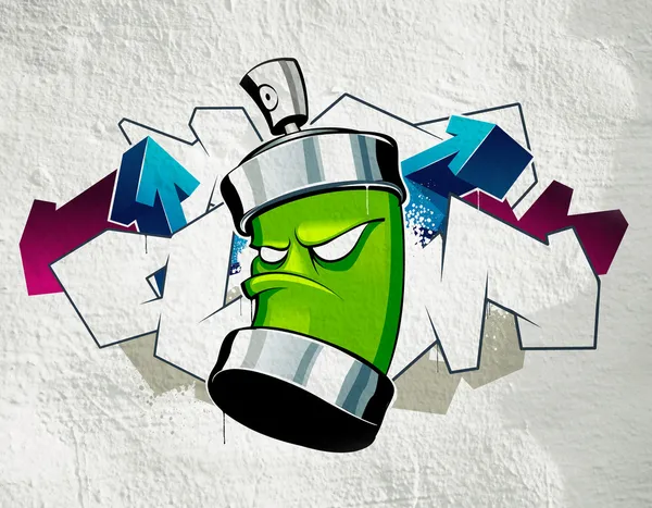 Cooles Graffiti-Image — Stockfoto