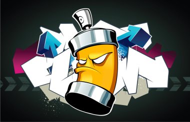 Cool graffiti image clipart