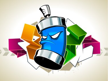 Cool graffiti image clipart