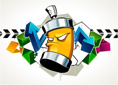 Cool graffiti image clipart