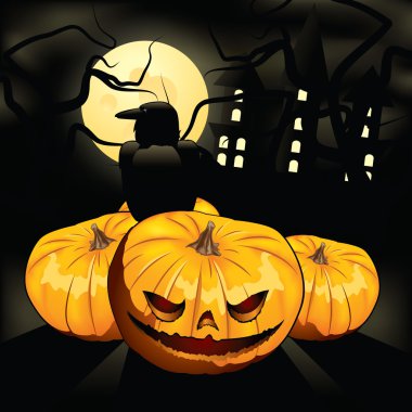 Terrible pumpkin clipart