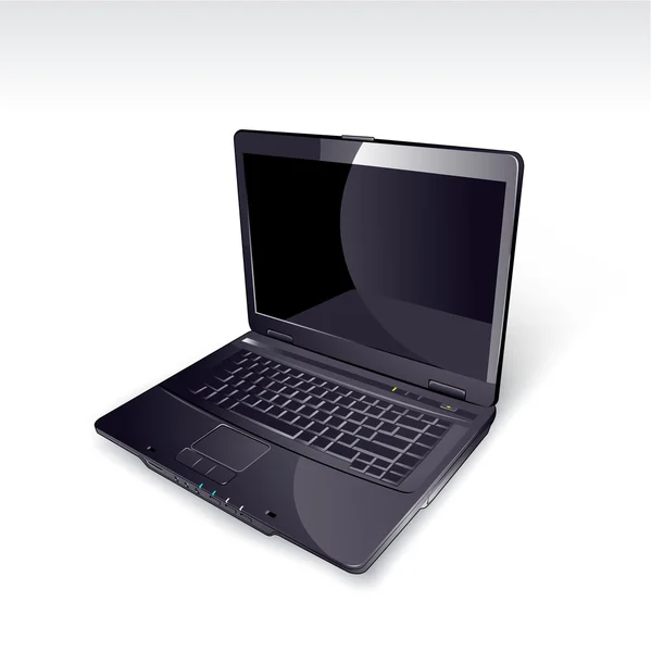 Realistic laptop — Stock Vector