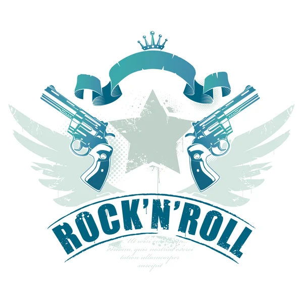 Abstract rock-n-roll image — Stock Vector