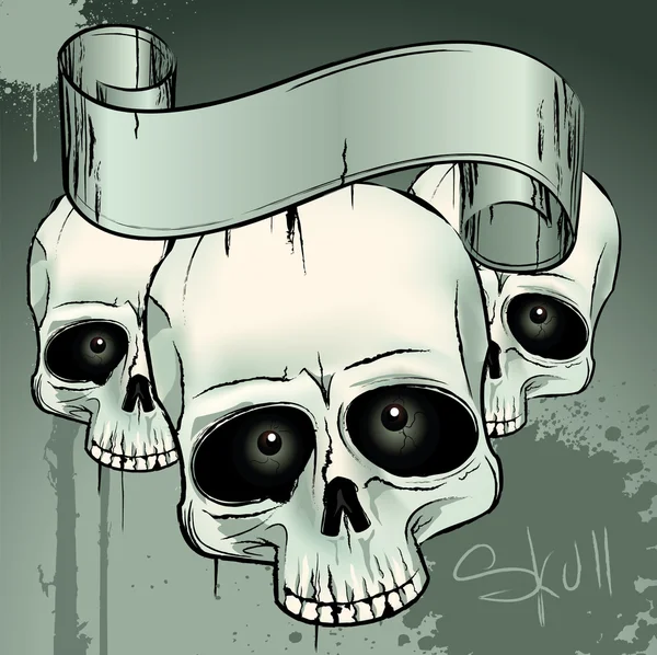 Crânes — Image vectorielle