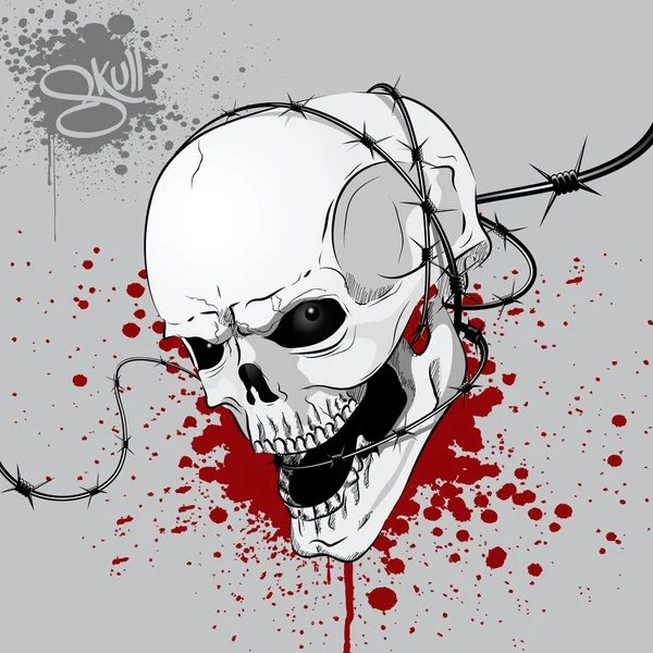 Le crâne — Image vectorielle