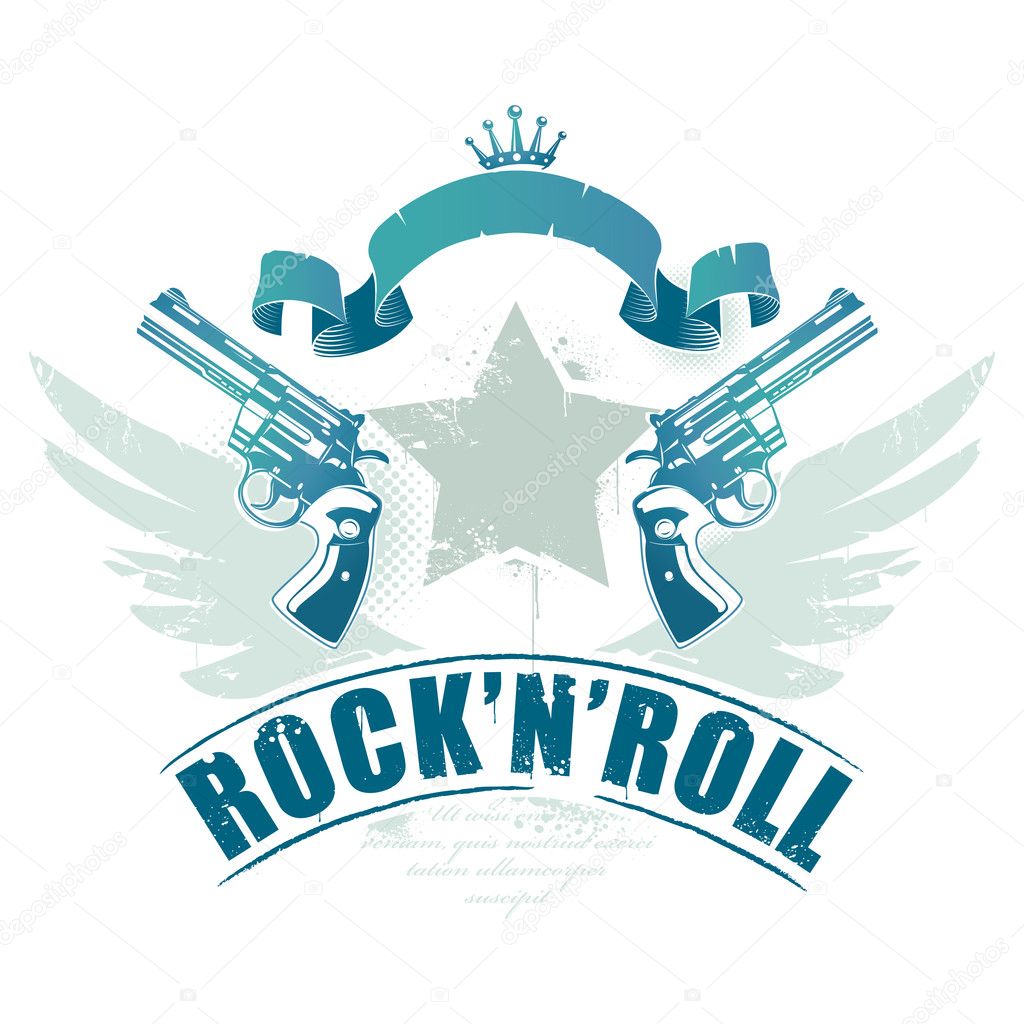 Abstract rock-n-roll image