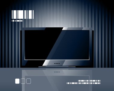 Vector LCD TV screen