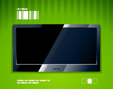 Vector LCD TV screen clipart