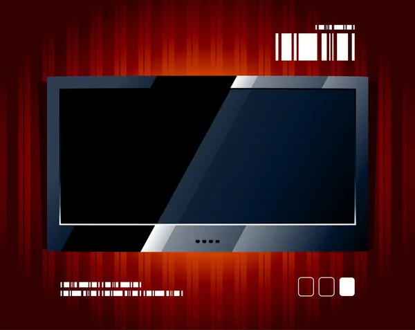 Vektör LCD tv ekranında — Stok Vektör