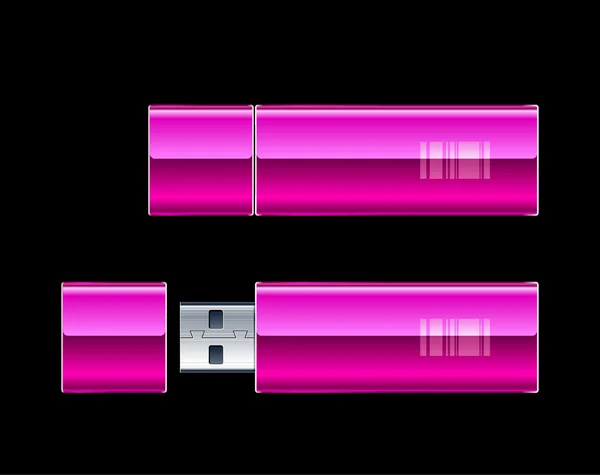 Два USB флэш-диска — стоковый вектор