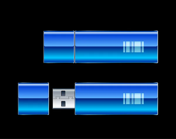 Dos unidades flash USB — Archivo Imágenes Vectoriales