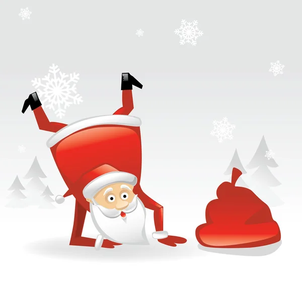 Père Noël dansant — Image vectorielle