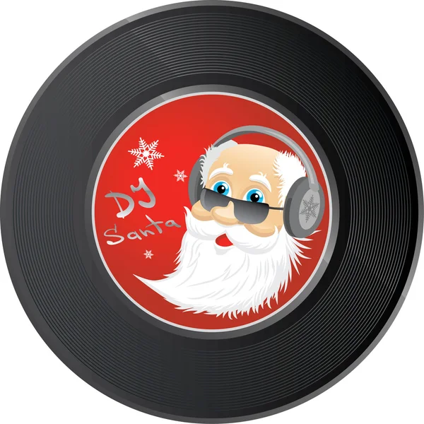 DJ Santa — Stok Vektör