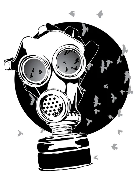 Μάσκα αερίων — Διανυσματικό Αρχείο