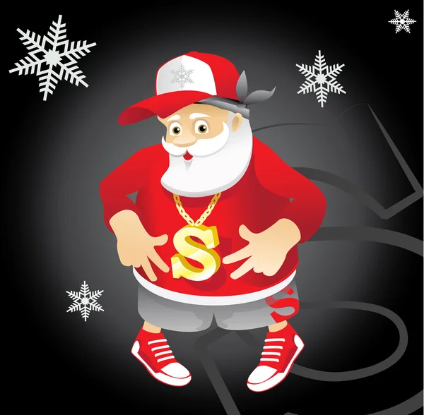 Santa Claus rapper Stock Ilustrace